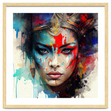 Crowned Mask Asian Warrior Portrait thumbnail