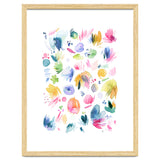 Abstract Watercolor Summer Flowers I thumbnail