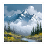 Majestic Peaks in Morning Mist (Print Only) thumbnail