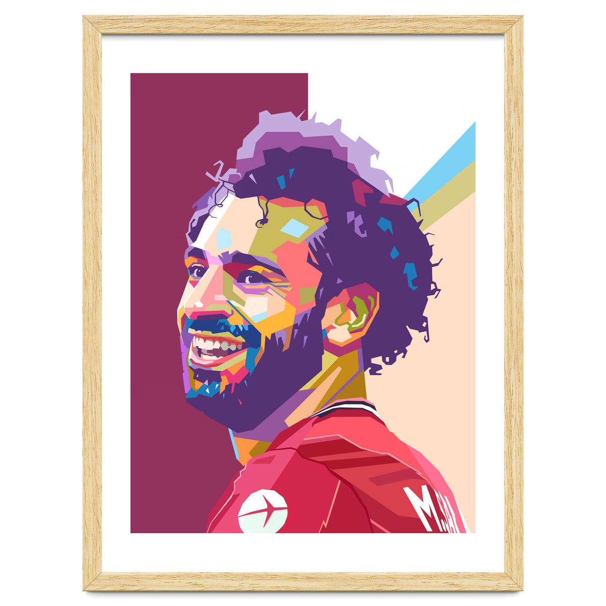 Mohamed Salah pop art portrait