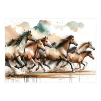Horses Galloping (Print Only)