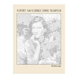 Portret Van Florence Owens Thompson (ascii Art) (Print Only) thumbnail