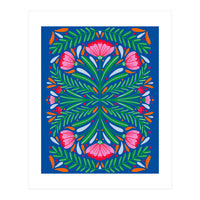 Bold Symmetrical Flowers (Print Only)