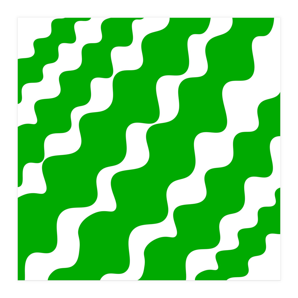Green Wavy (Print Only)