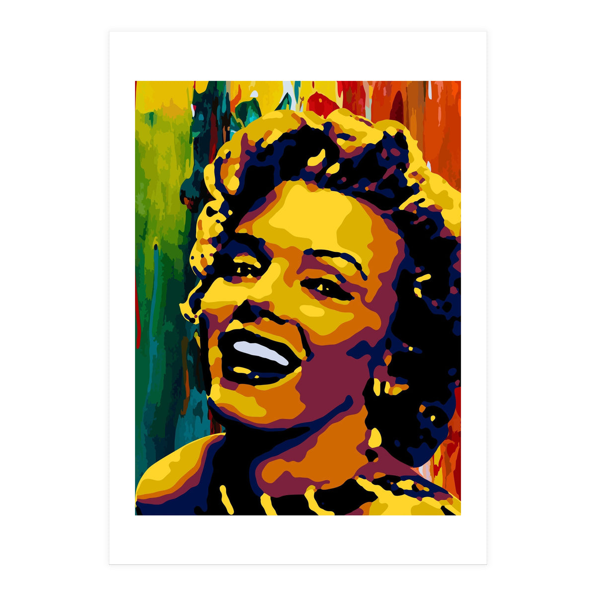 Marilyn Monroe Colorful abstract 2 (Print Only)