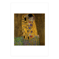 Gustav Klimt The Kiss Gold Romantic Art (Print Only)