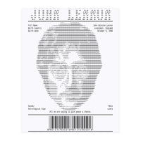 Receipt Art John Lennon Quotes  (Print Only)