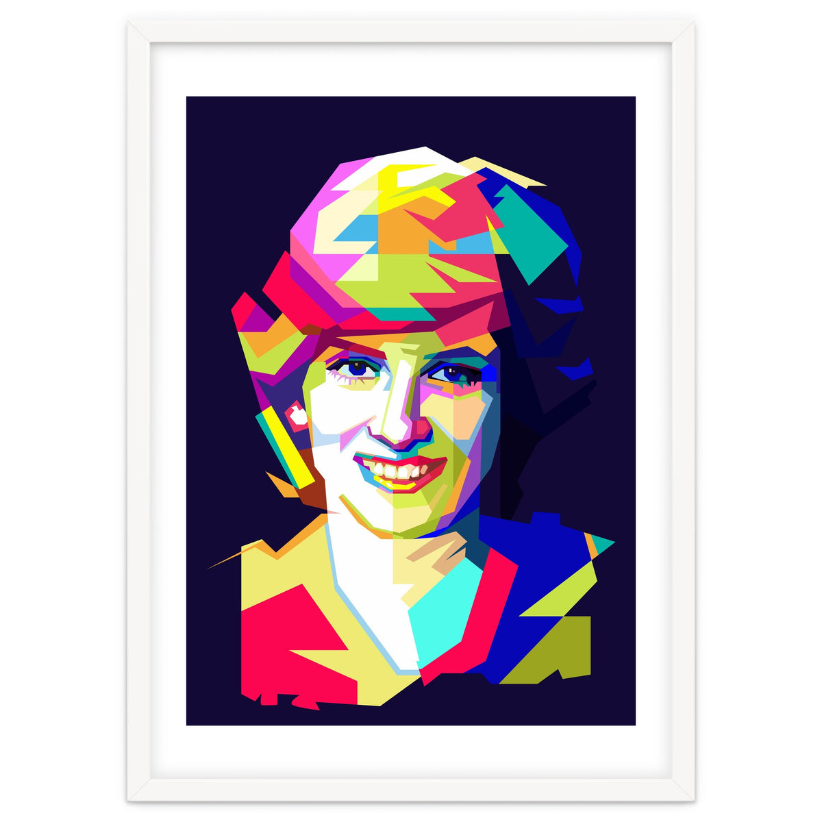 Lady Diana Princes Of Wales Pop Art WPAP