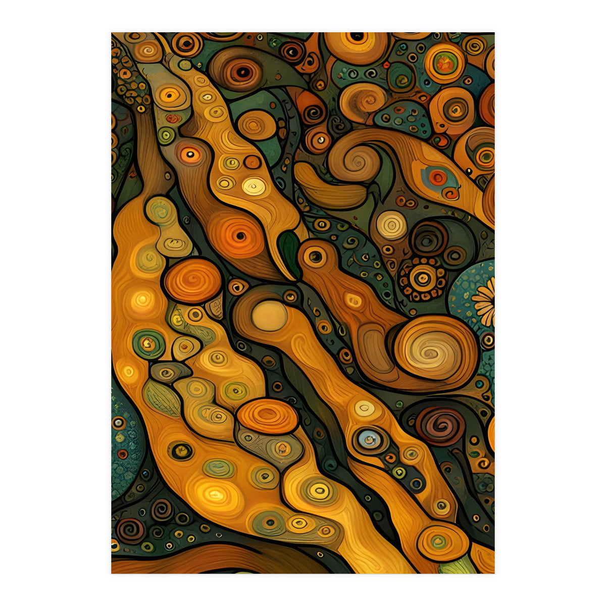 Artificial Masterworks - Klimt van Gogh (Print Only)