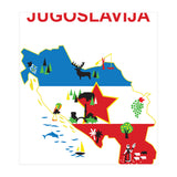 Yugoslavia Map (Print Only) thumbnail