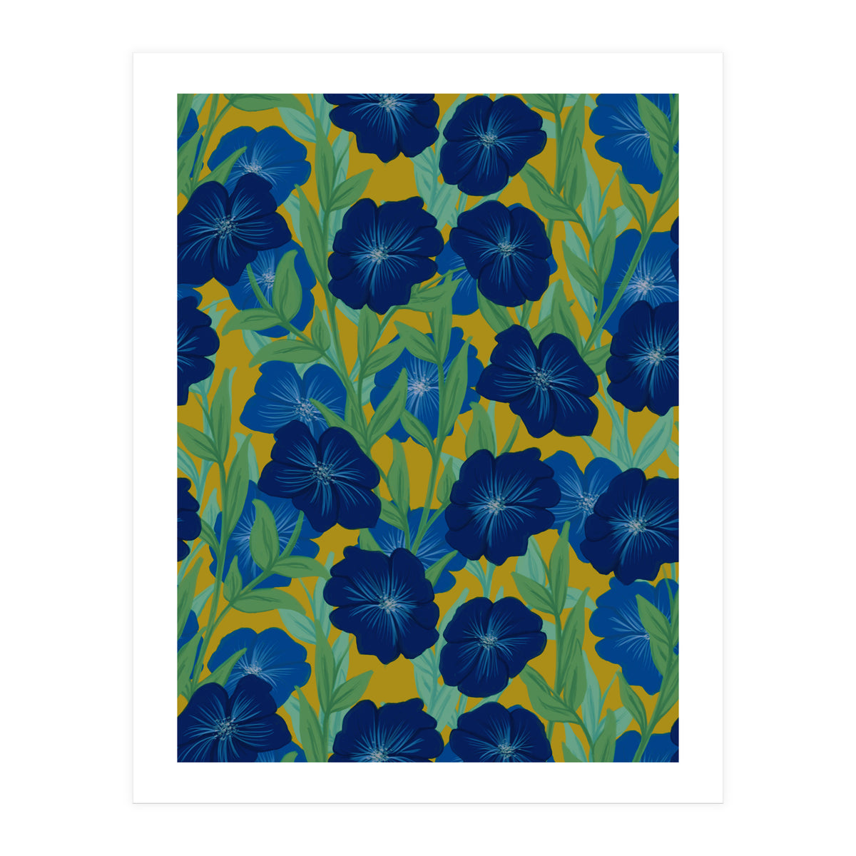 Bold Bloom Blue (Print Only)