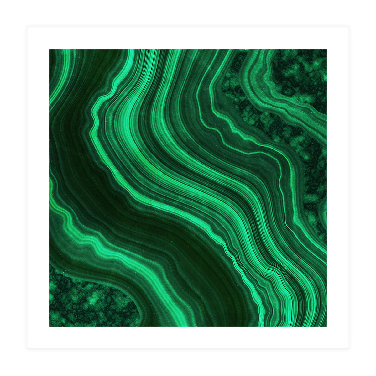 Malachite Texture 08 (Print Only)