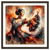 Majestic East Asian Flamenco Dancer