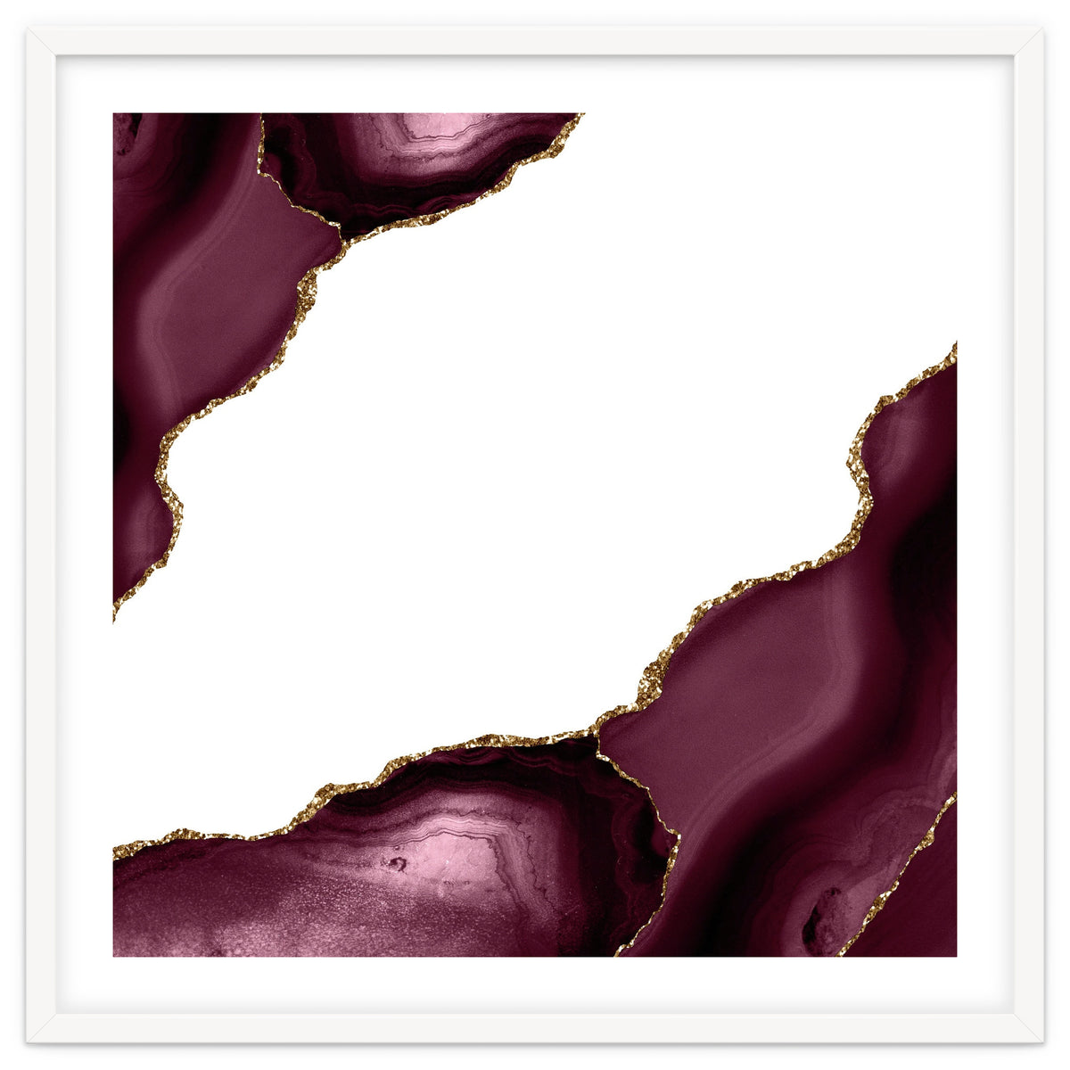 Burgundy & Gold Agate Texture 22