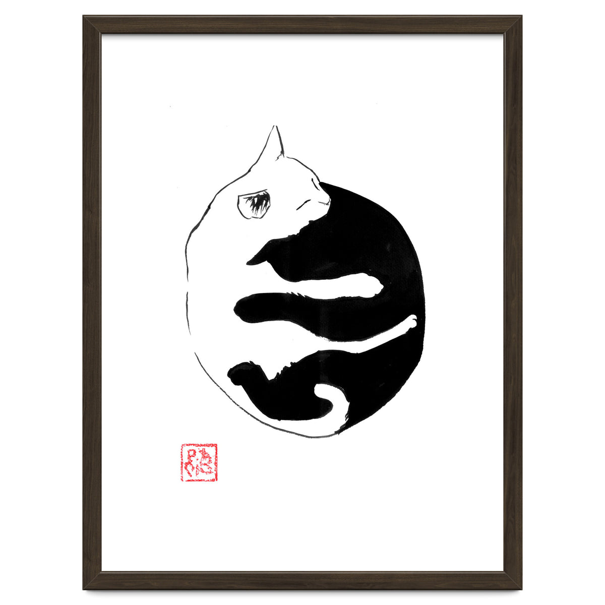 Ying yang Cat