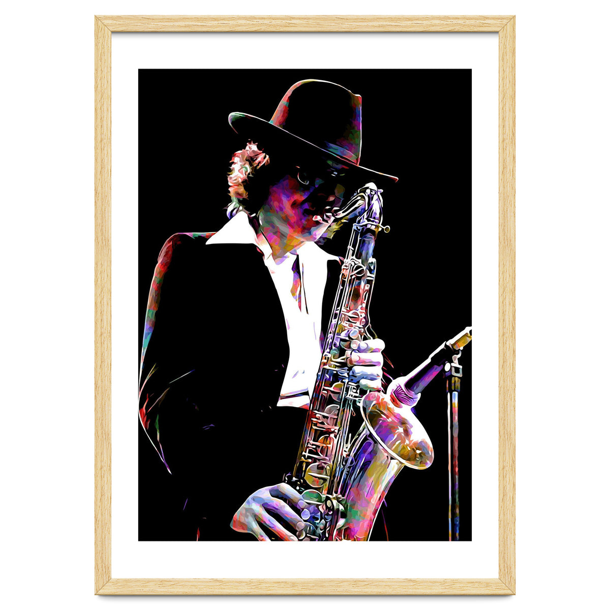 Gato Barbieri  Argentine Jazz Saxophonist Colorful Art
