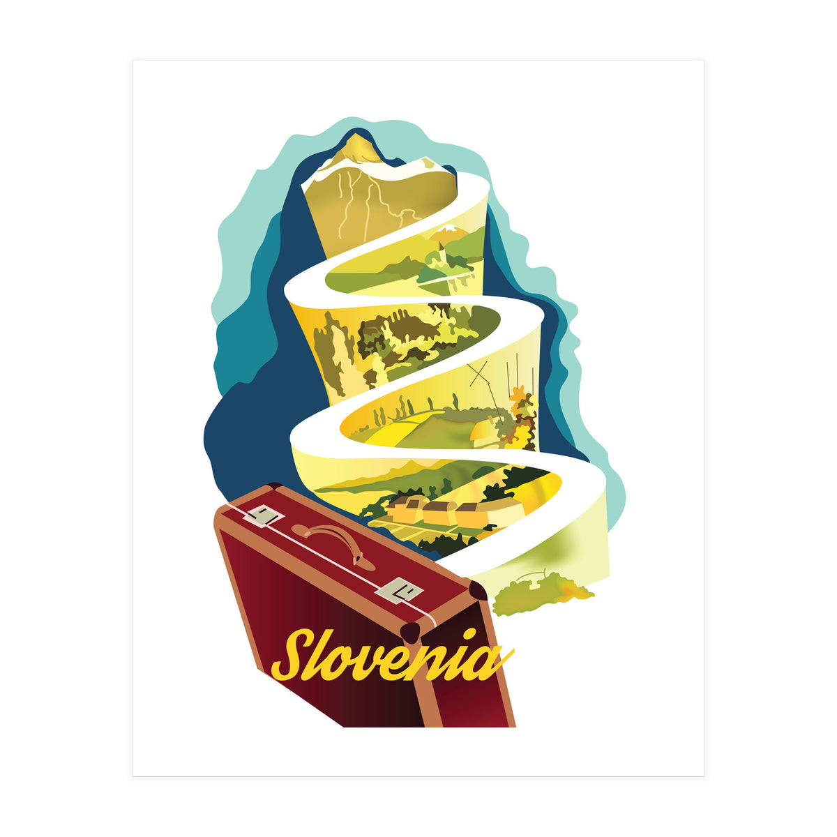 Slovenia, Mountain Road (Print Only)