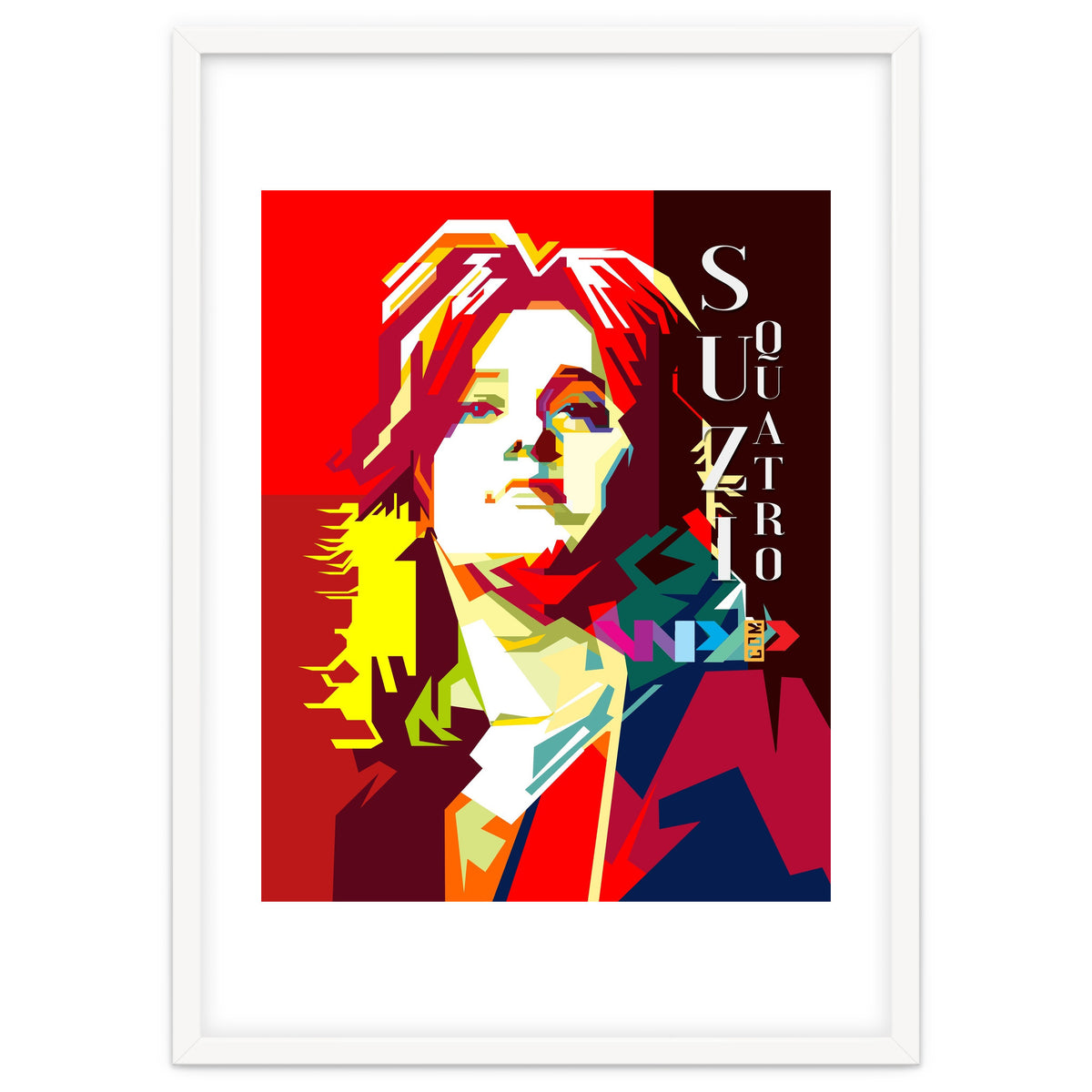 Suzi Quatro Rock N Roll Blues Singer Musician Pop Art WPAP