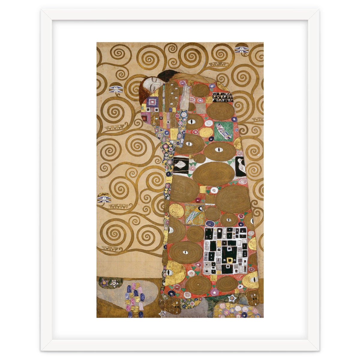 Sketches for the Frieze for the Palais Stoclet in Brussels, Belgium. Watercolour and pencil.