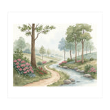 Serene Meadow Stream: A Gentle Countryside Walk (Print Only) thumbnail