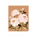 Blush Peony Painting, Floral Wall Art, Neutral Flower Print, Peony Art  (Print Only) thumbnail