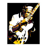 Keith Richards American Rock Guitarist in Pop Art (Print Only)