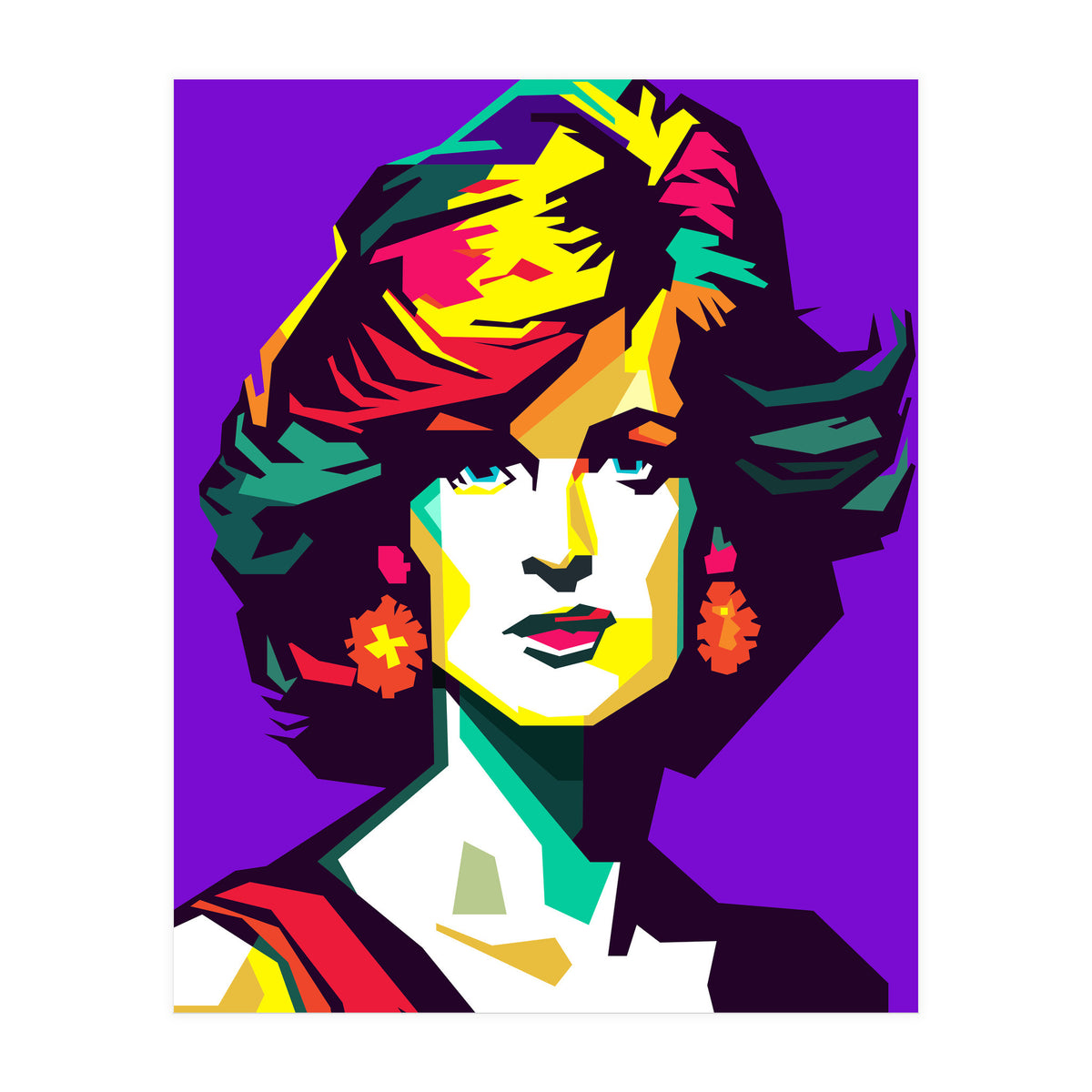 Retro Diana Famous Loved Beauty Woman (Print Only)