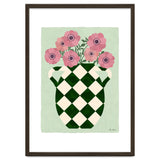 Checkered vase with anemones thumbnail