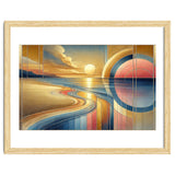 Sundown Serenity Scene In Art Deco thumbnail