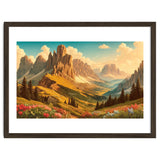 Vintage Dolomites Poster, Italy thumbnail