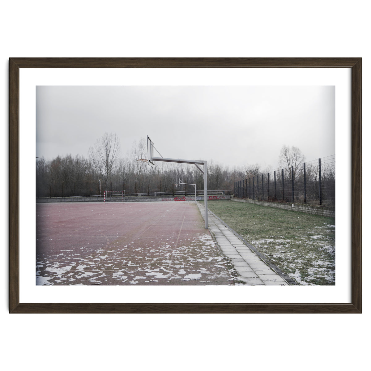 No people basketball court