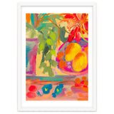 Colorful abstract summer lemons floral still life thumbnail