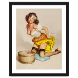 Pinup Girl Bobbing For Apples thumbnail