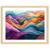 Colorful Abstract Wavy Landscape
