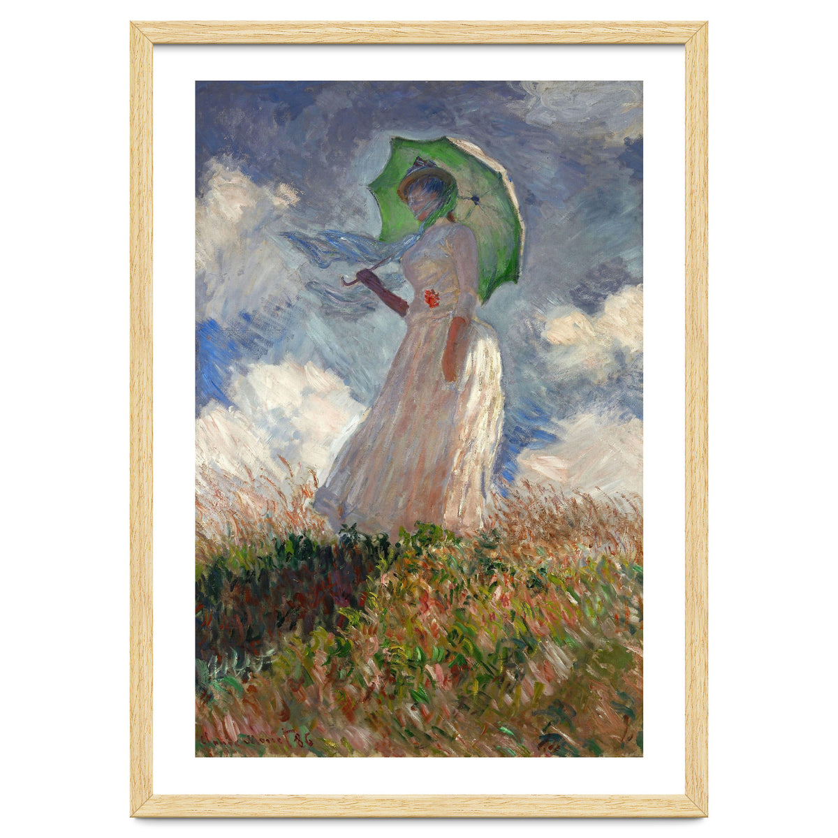 Claude Monet / 'The Woman with a Parasol', 1886, Oil on canvas, 131 × 88 cm. SUZANNE HOSCHEDE.