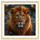 Majestic Lion Portrait Intense Gaze Wildlife thumbnail