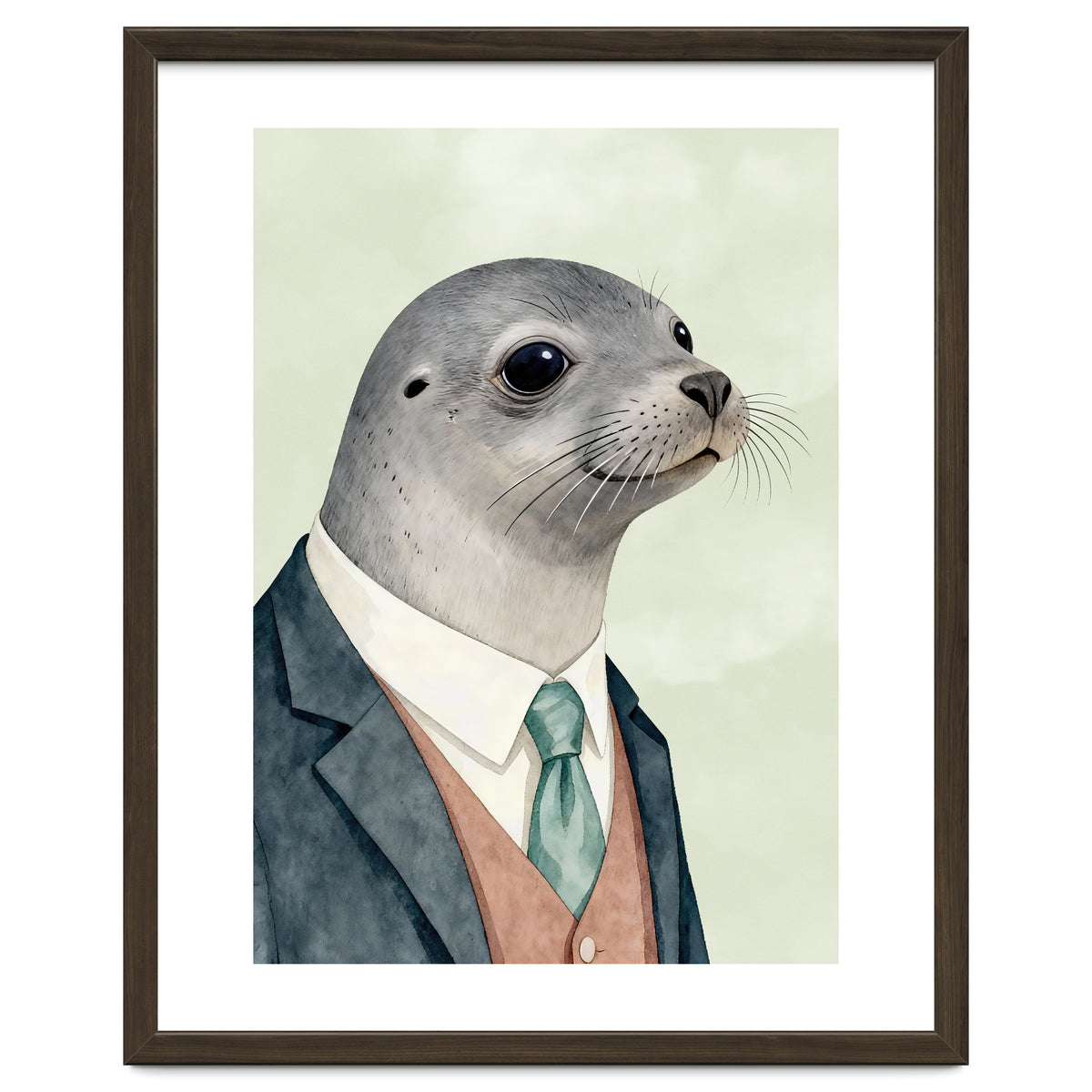 Seal Animal In A Suit