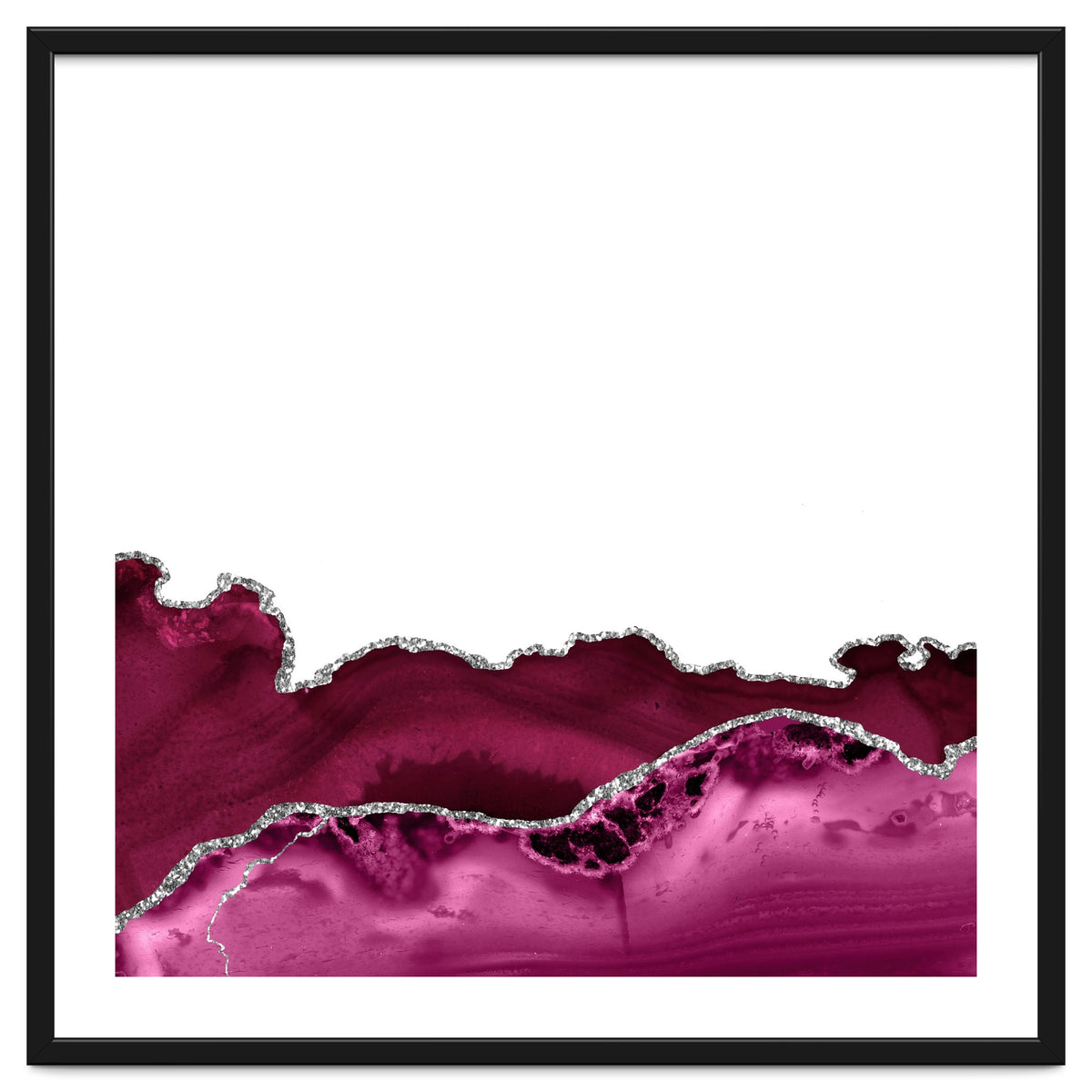 Burgundy & Silver Agate Texture 16