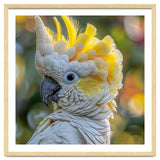 Yellow Crested Cockatoo Bird Close Up Portrait thumbnail