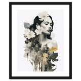 Collage Of A Woman And Flowers thumbnail