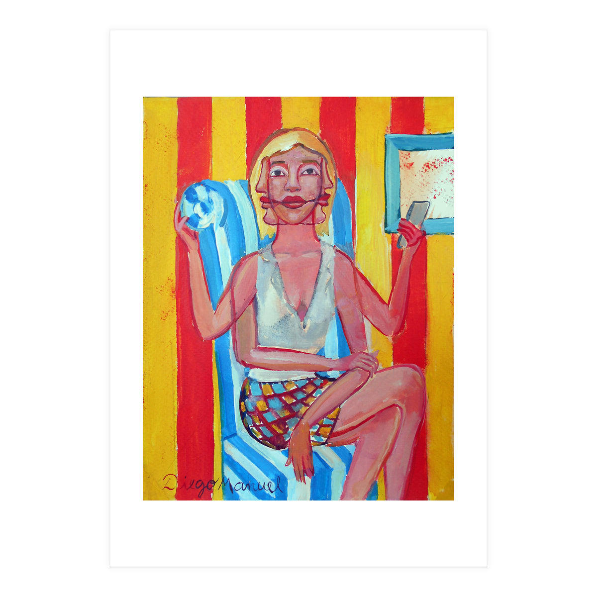 Mujer En El Sillon (Print Only)