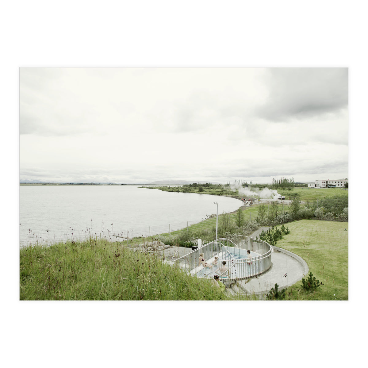 Geothermal lake behind the natural hot spring pool - Iceland (Print Only)
