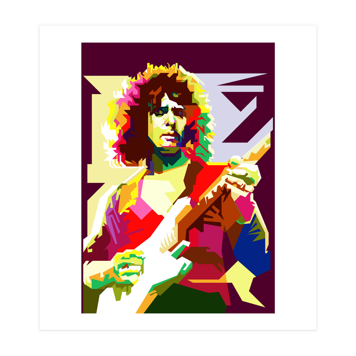 Ritchie Blackmore Deep Purple Guitarist (Print Only)