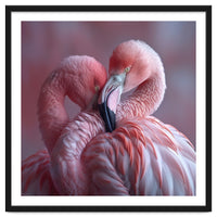 Cute Two Pink Flamingos
