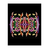 The Butterfly Effect Series 01, Paint Blot Mirror Colorful, Symmetrical Graphic, Eclectic Mandala (Print Only)