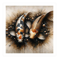 Powerful Koi Fish Pair (Print Only)