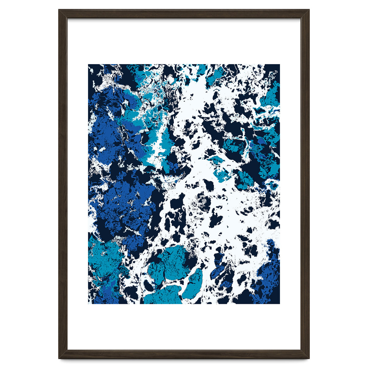 Liquid Patience, Abstract Ocean Sea Water Waves, Eclectic Scandinavian Texture Foam Neutral Nordic
