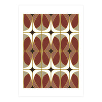 Umber Nouveau Tiles (Print Only)
