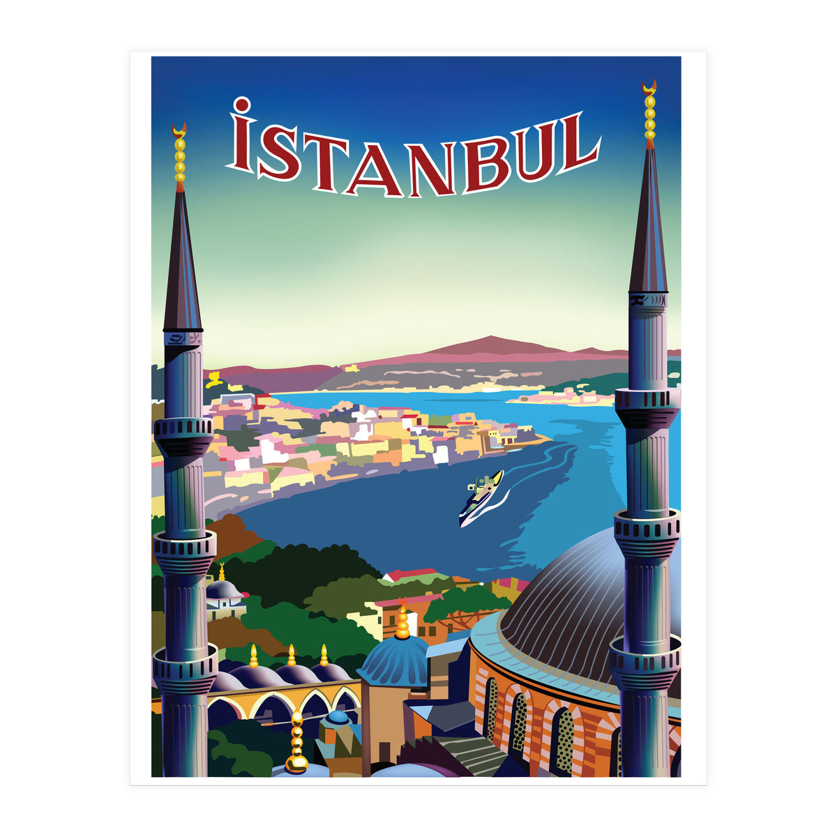 Istanbul, Turkey, Aerial View (Print Only)
