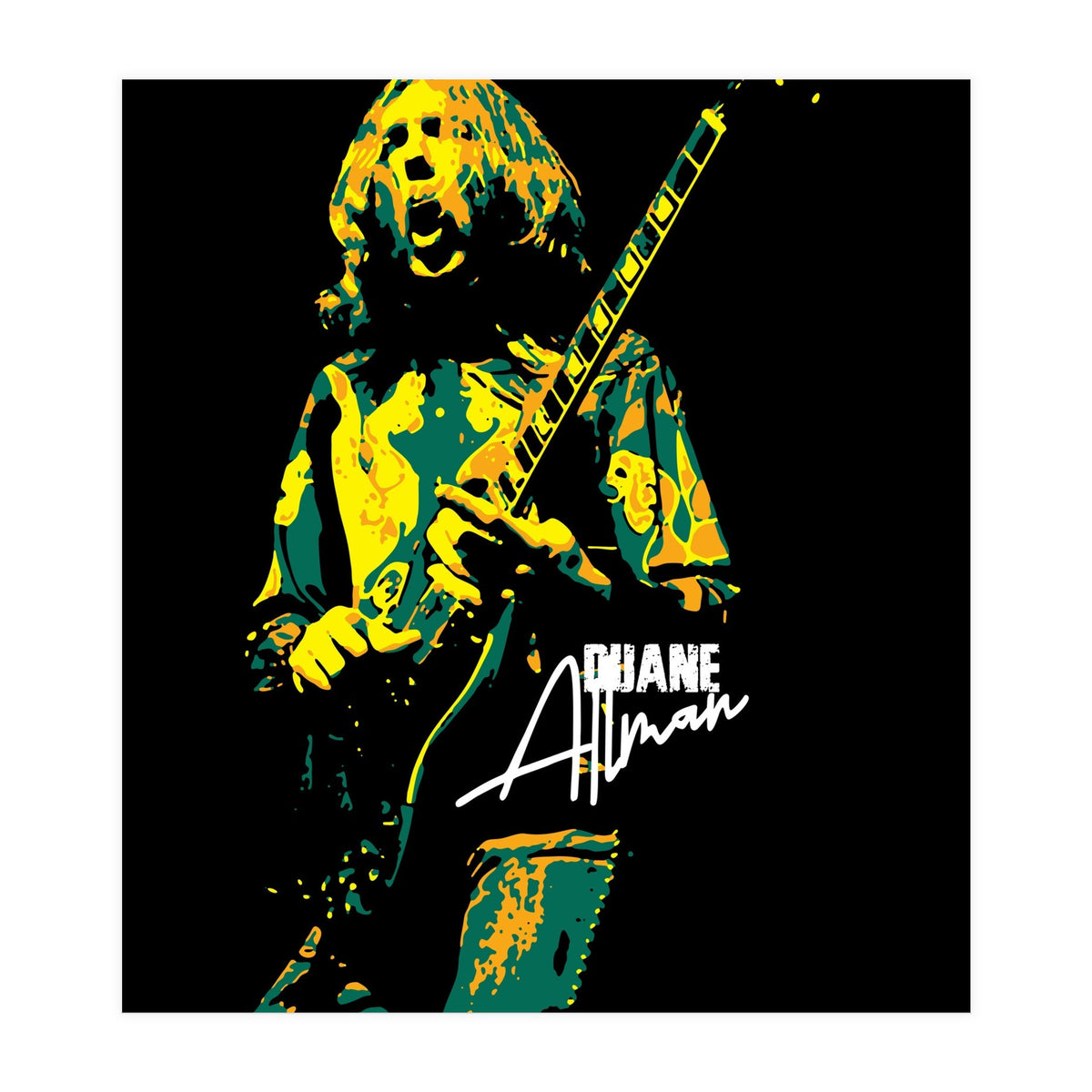 Duane Allman American Rock and Blues Guitarist 2 (Print Only)